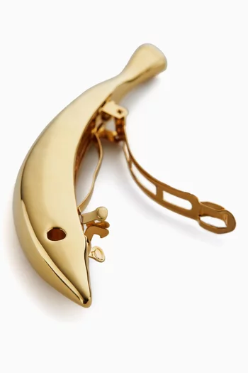 Sardine Hair Clip in 18kt Gold-plated Silver