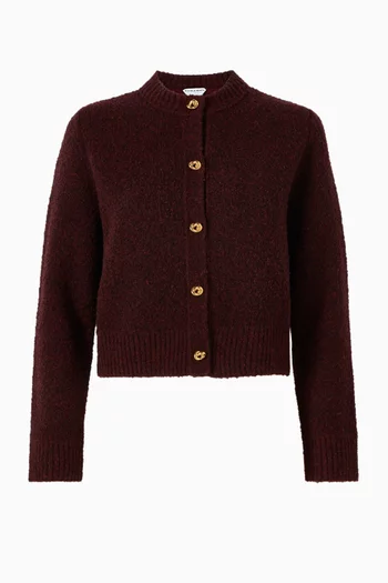 كارديغان صوف وبوكليه