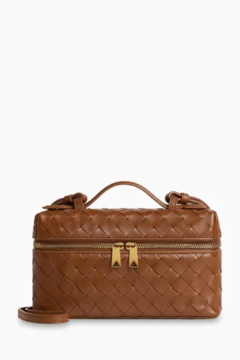 Bang Bang Vanity Case in Intrecciato Leather