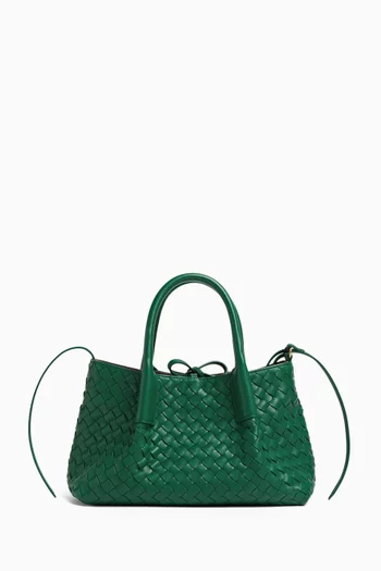 Small Pinacoteca Bag in Intrecciato Leather