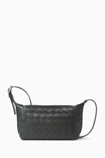 Traveler Phone Pouch in Intrecciato Leather