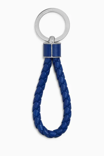 Intreccio Key Ring in Lambskin Leather