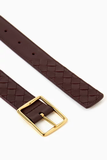 حزام ريفيرسو جلد عجل مجدول