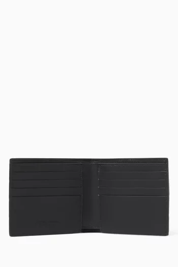 محفظة ثنائية الطيّ جلد مجدول