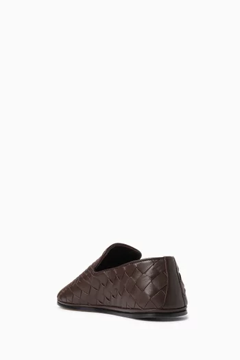 Sunday Slippers in Intrecciato Leather