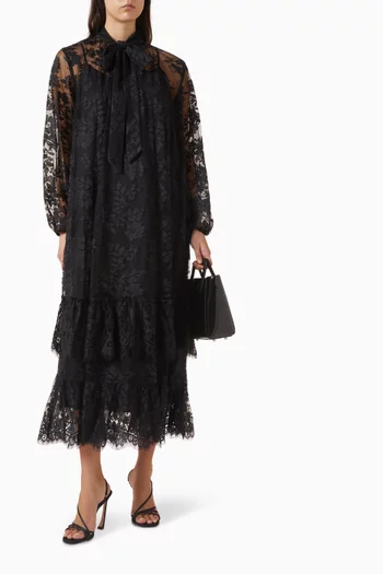 فستان ياسلاشيلا بكشكش دانتيل