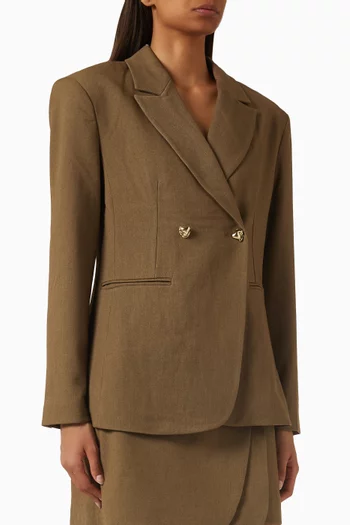 Yasrana Double-breasted Blazer