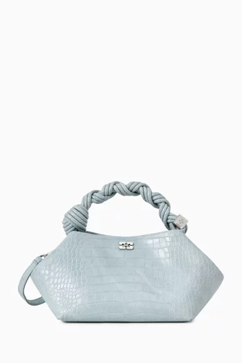Small Bou Bag in Recycled Croc-embossed Leather