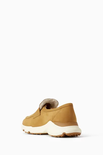 حذاء سهل الارتداء بطابع رياضي جلد نوبوك