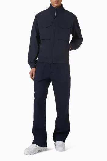 جاكيت بومبر بحلية العدسة قماش برو-تيك