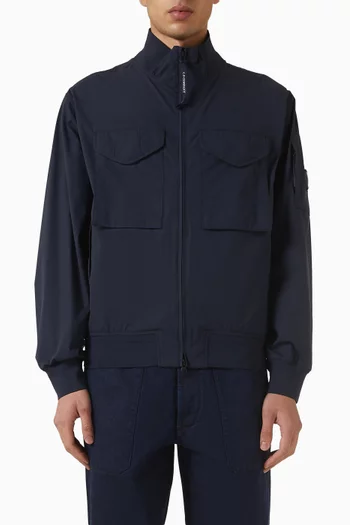 جاكيت بومبر بحلية العدسة قماش برو-تيك