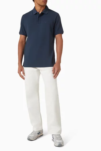 Pigment Dyed Polo Shirt in 24/1 Piquet