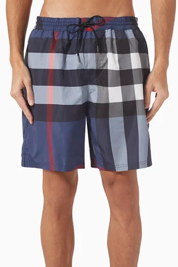 شورت سباحة بنقشة مربعات