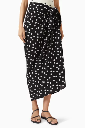 سارونغ سيرين بنقشة منقطة رايون