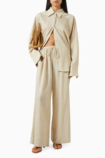 Aries Wide-leg Pants in Viscose-blend