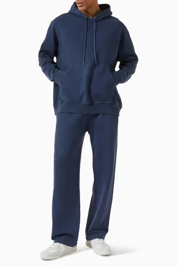 كنزة بغطاء رأس برباط تضييق قطن تيري