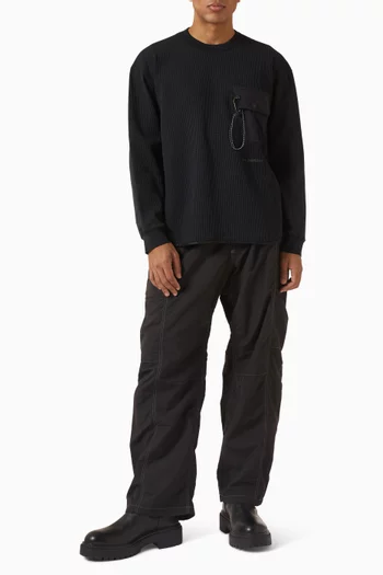 78 PE T-shirt in Waffle-knit