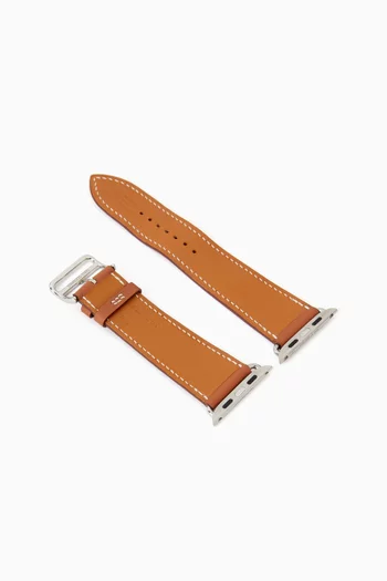 Apple Watch Band Single Tour in Calfskin Leather, 44mm
