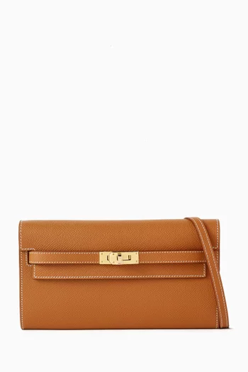 Unused Kelly To Go Gold in Epsom Leather