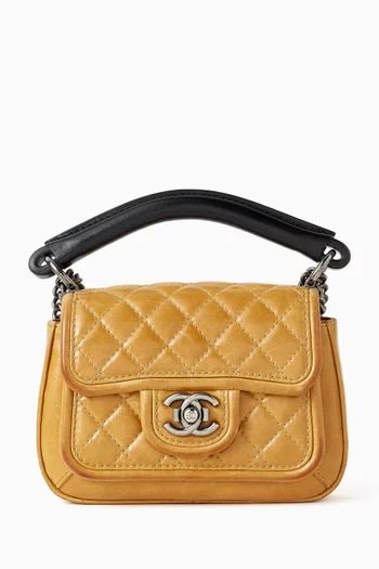 Mini Prestige Flap Bag in Quilted Leather