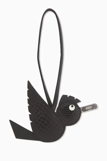 Unused Birdy Bag Charm in Mysore Goatskin