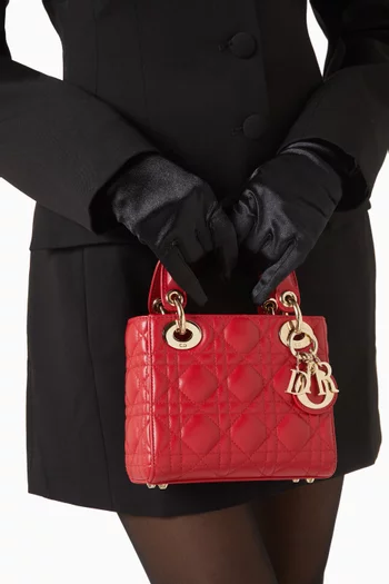 Mini Lady Dior Bag in Lambskin Leather