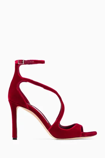 صندل آزيا بكعب 95 مم مخمل