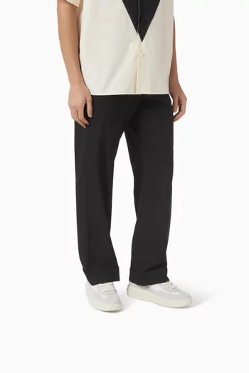 Diamond Maxi Retro Sneakers in Leather & Suede