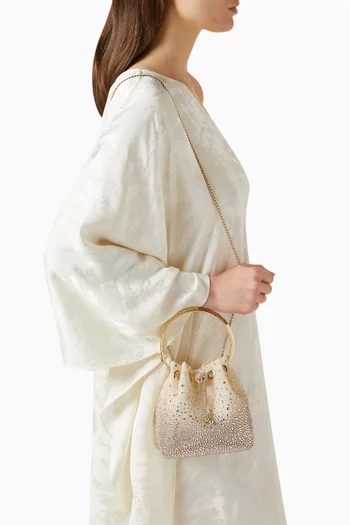 حقيبة بون بون بيد علوية قماش شبكي