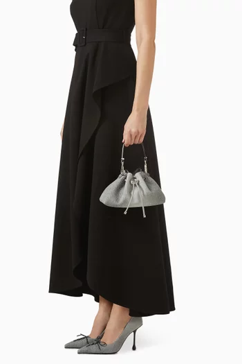 Small Cinch Shoulder Bag in Cotton-twill