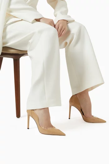 حذاء كلاسيك بريجيت بكعب 100 مم جلد لامع