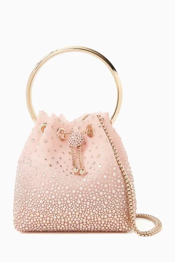 حقيبة بون بون بيد علوية قماش شبكي