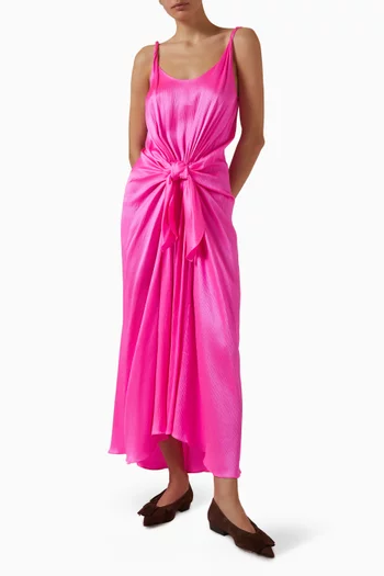 Waist-knot Dress in Silk