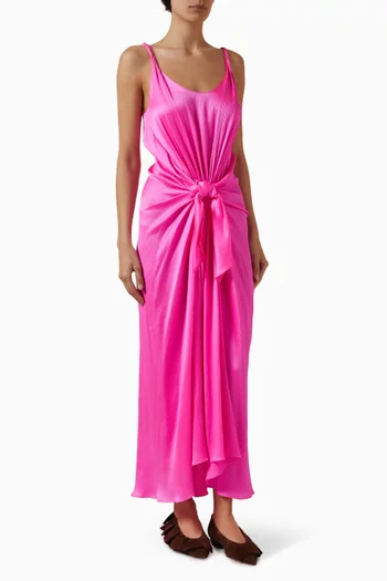 Waist-knot Dress in Silk