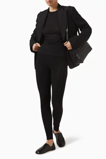 Pointelle Leggings in Viscose Blend