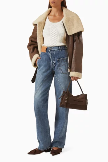 Cable-knit Tank Top in Viscose Blend