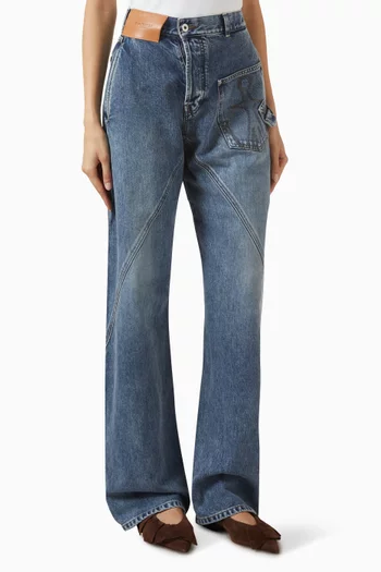 Twisted Workwear Jeans in Denim