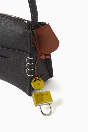Padlock Charm in Calf Leather