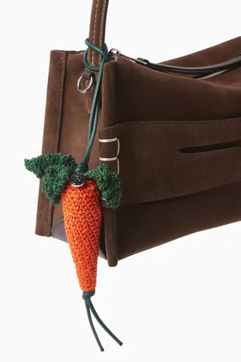 Hand Crochet Carrot Bag Charm