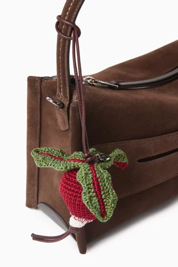 Hand Crochet Radish Bag Charm