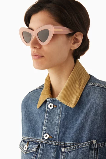 Butterfly Cat-eye Sunglasses in Acetate