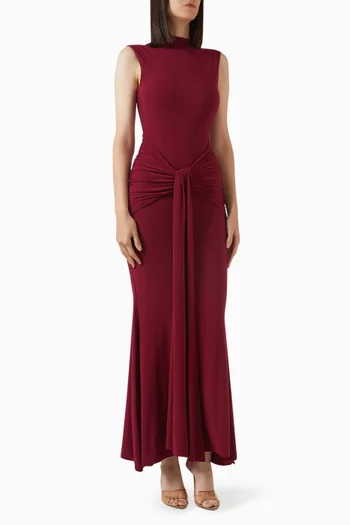 فستان جرازيانا بعقدة جيرسيه