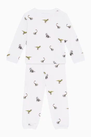 Dinosaur Pyjama Set in Bamboo & Cotton