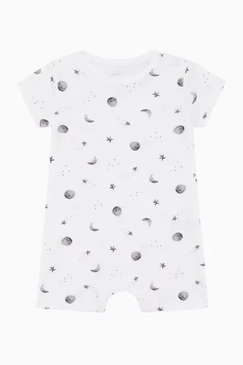 Starlit Moon Summer Romper in Bamboo & Cotton
