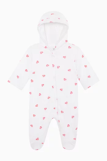 Heart Pramsuit in Bamboo & Cotton