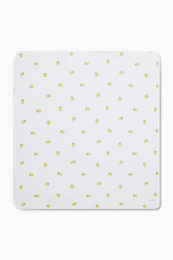 Lemon Baby Blanket in Bamboo & Cotton