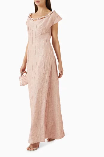 Knot-detail A-line Dress