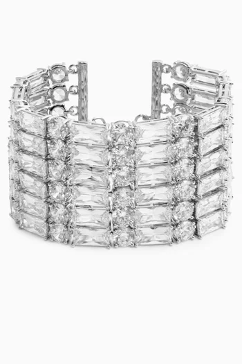 Crystal Bracelet in Silver-plated Brass