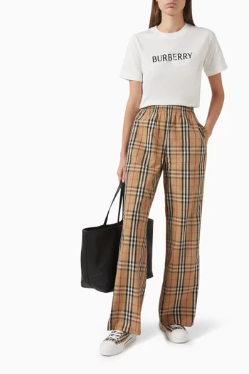 تي شيرت فرانكي بطبعة شعار الماركة قطن