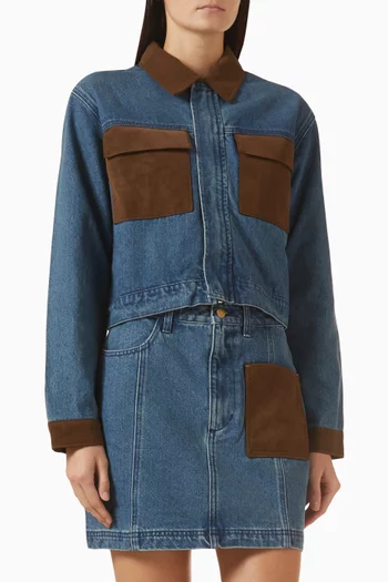 طقم جاكيت وتنورة ريه دينم